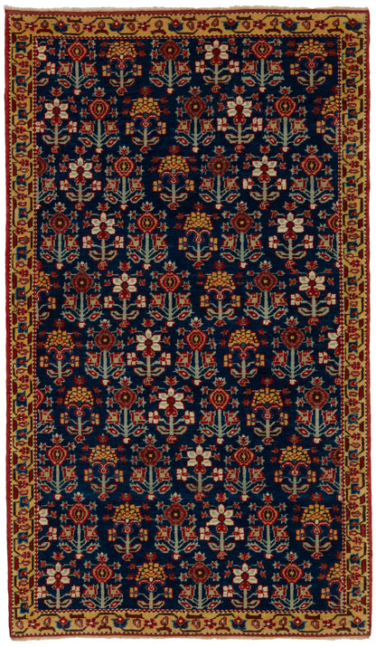 Rows of Flowers Design Oriental Rug