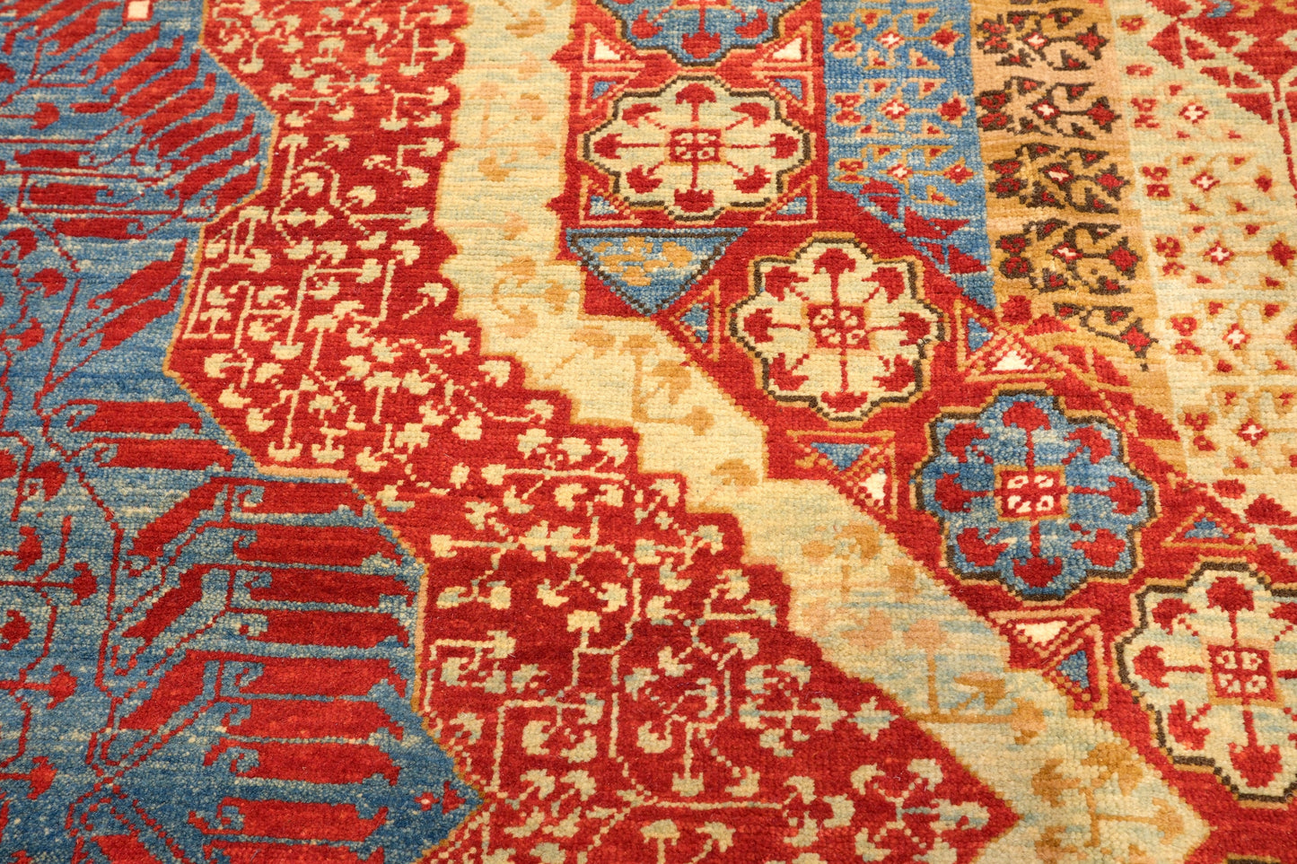 Grand Mamluk Revival Carpet with Twin Medallions