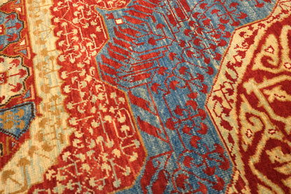 Grand Mamluk Revival Carpet with Twin Medallions