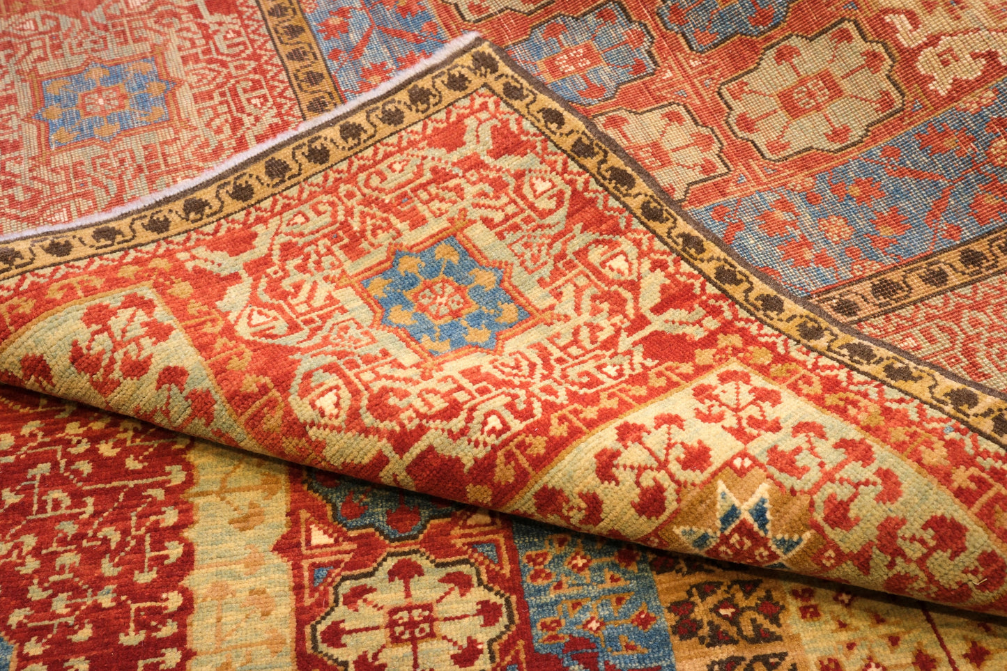 Grand Mamluk Revival Carpet with Twin Medallions
