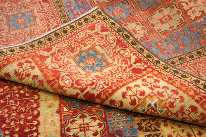 Grand Mamluk Revival Carpet with Twin Medallions