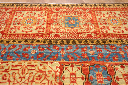 Grand Mamluk Revival Carpet with Twin Medallions