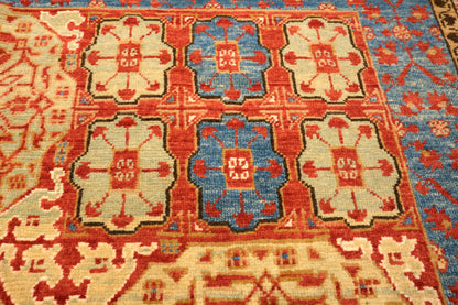 Grand Mamluk Revival Carpet with Twin Medallions