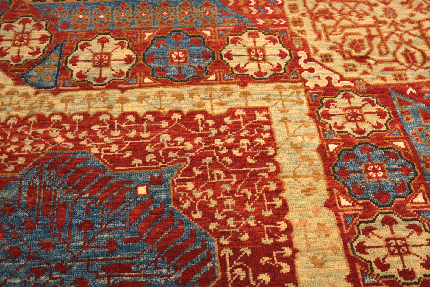 Grand Mamluk Revival Carpet with Twin Medallions