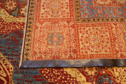 Grand Mamluk Revival Carpet with Twin Medallions