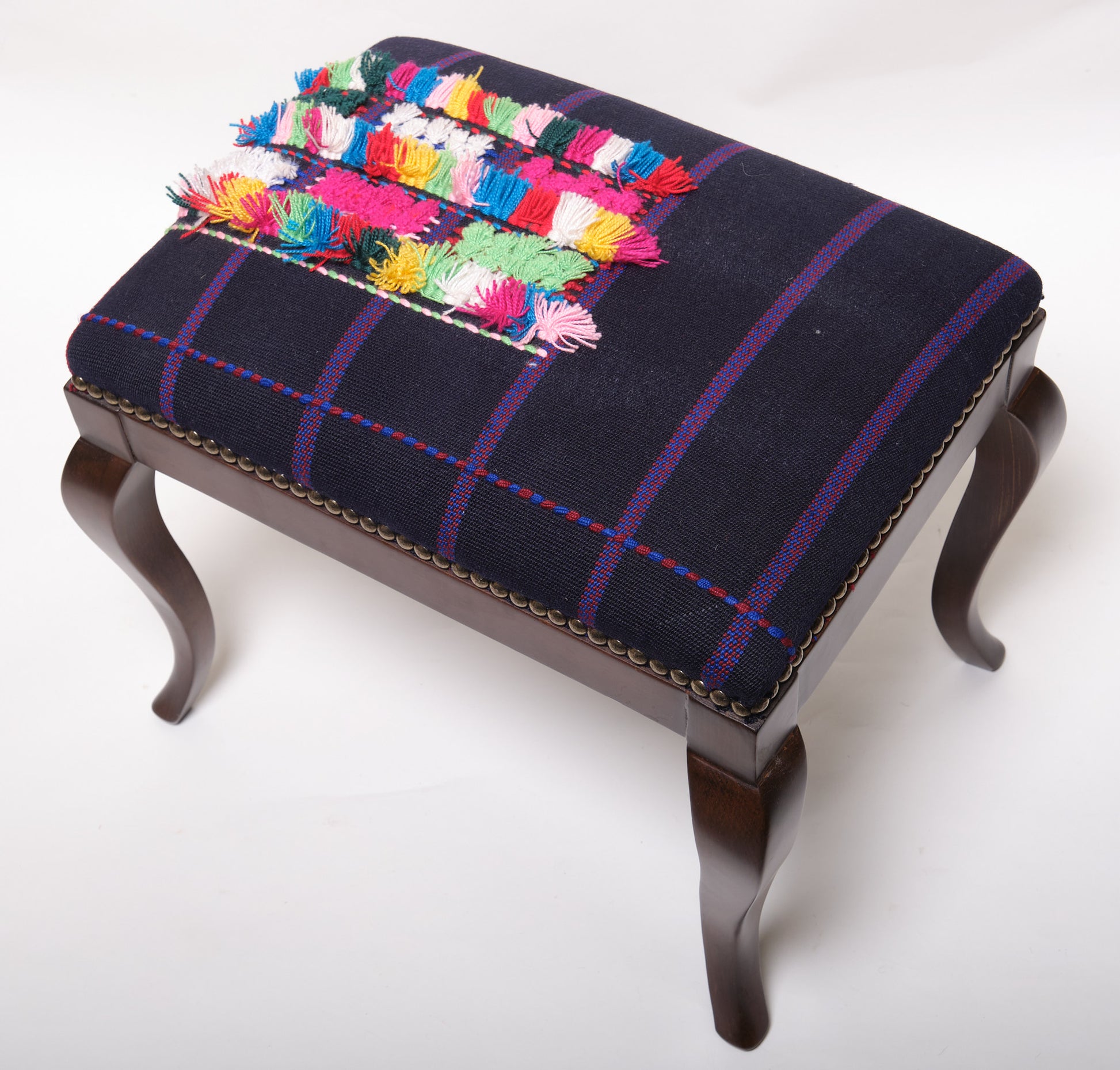 Kilim Ottoman Chair – P40011