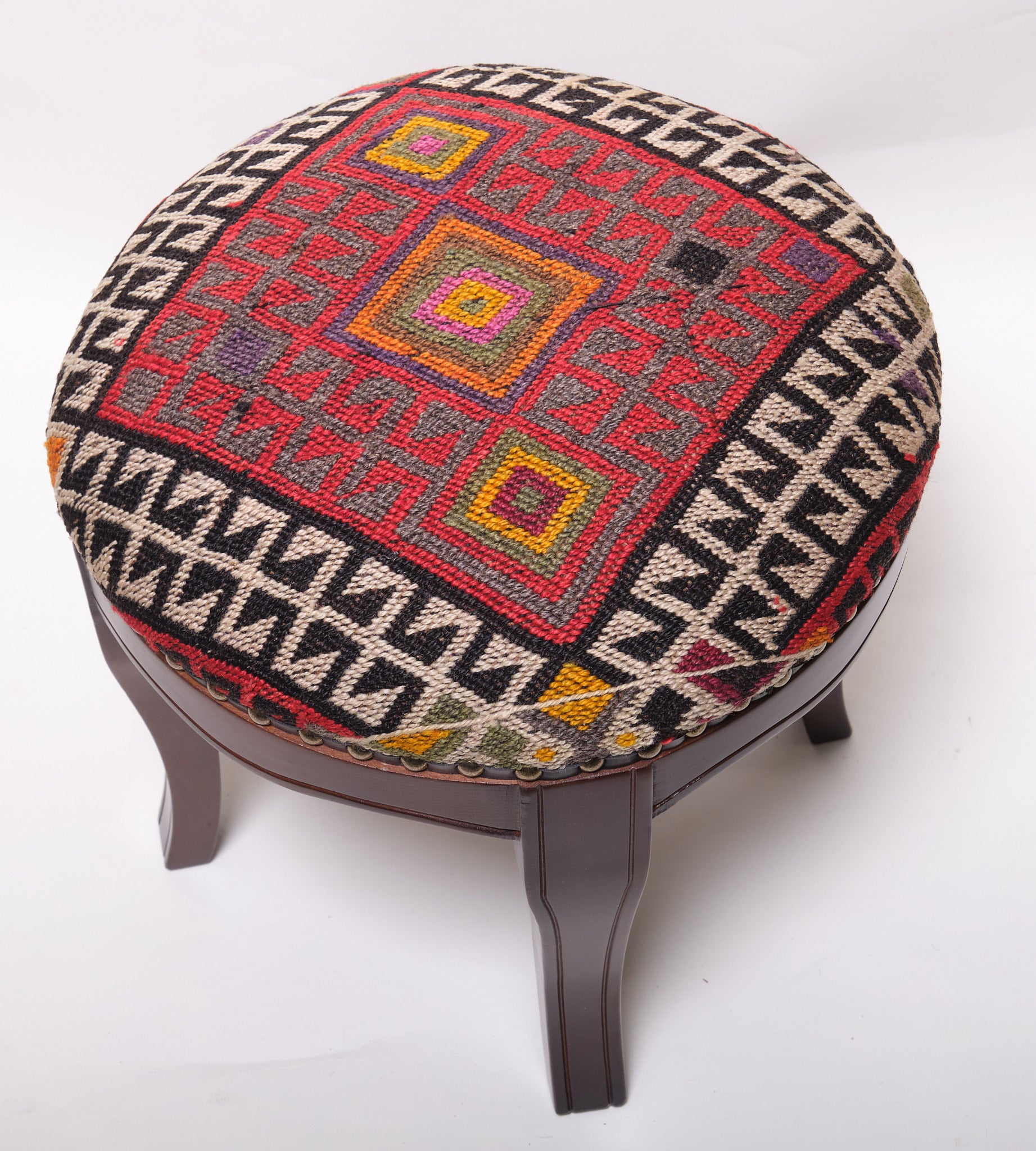 Kilim Ottoman Chair – P40026