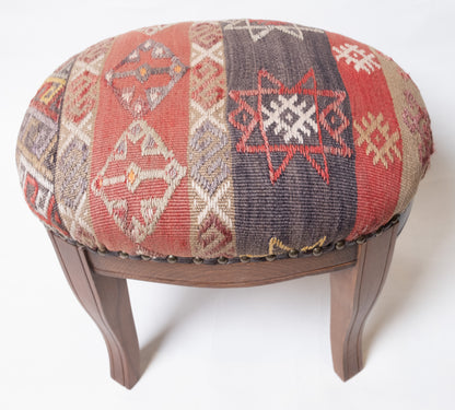 Kilim Ottoman Chair – P50018