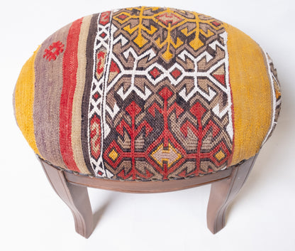 Kilim Ottoman Chair – P50028
