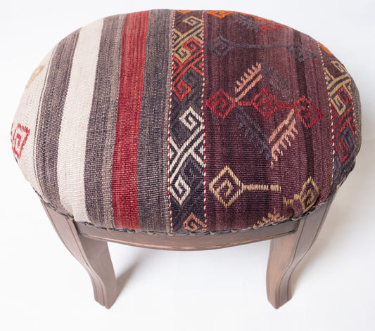 Kilim Ottoman Chair – P50031
