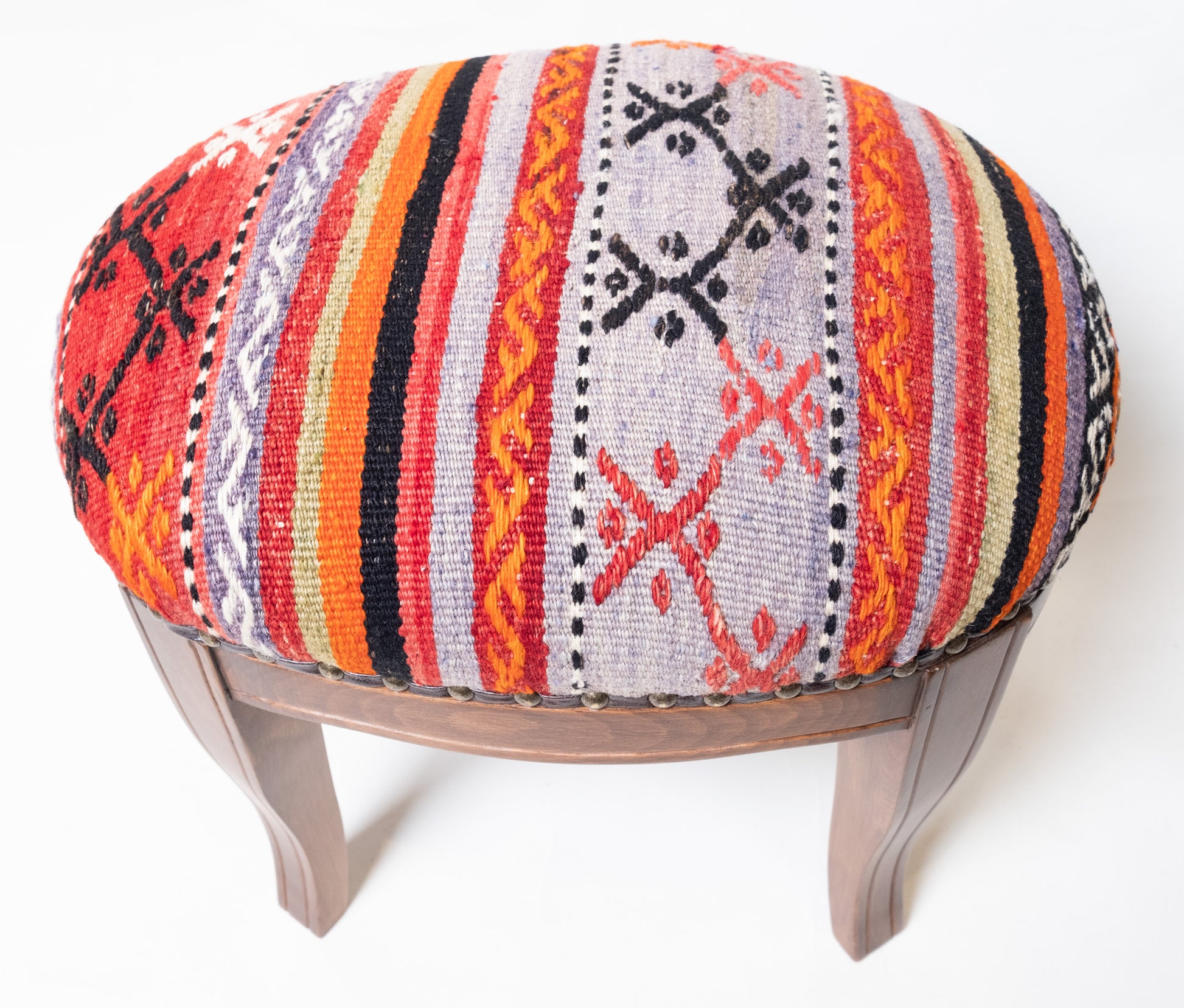 Kilim Ottoman Chair – P50041