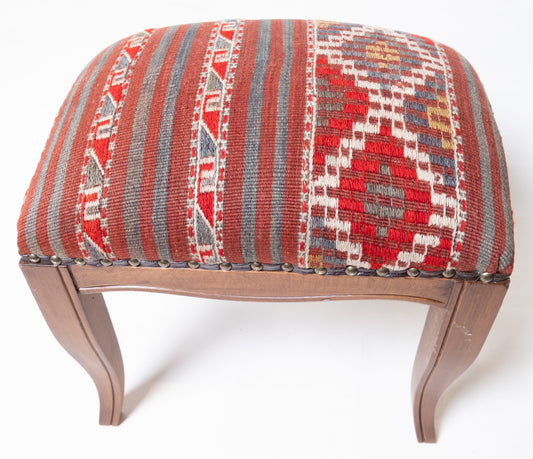 Kilim Ottoman Chair – P50048