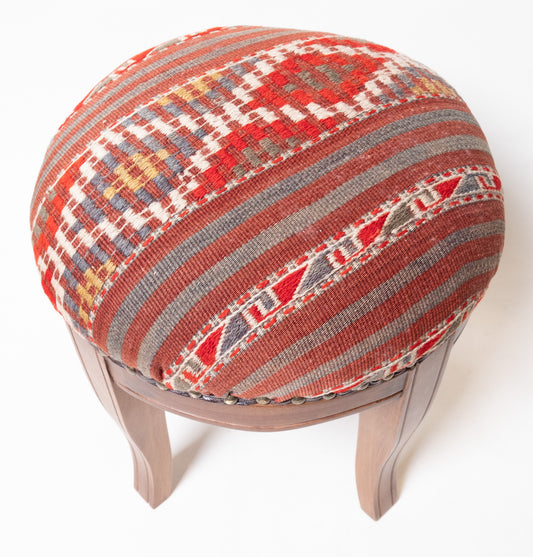 Kilim Ottoman Chair – P50049