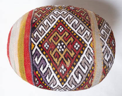 Kilim Ottoman Chair – P50051