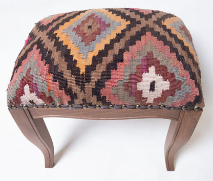 Kilim Ottoman Chair – P50054