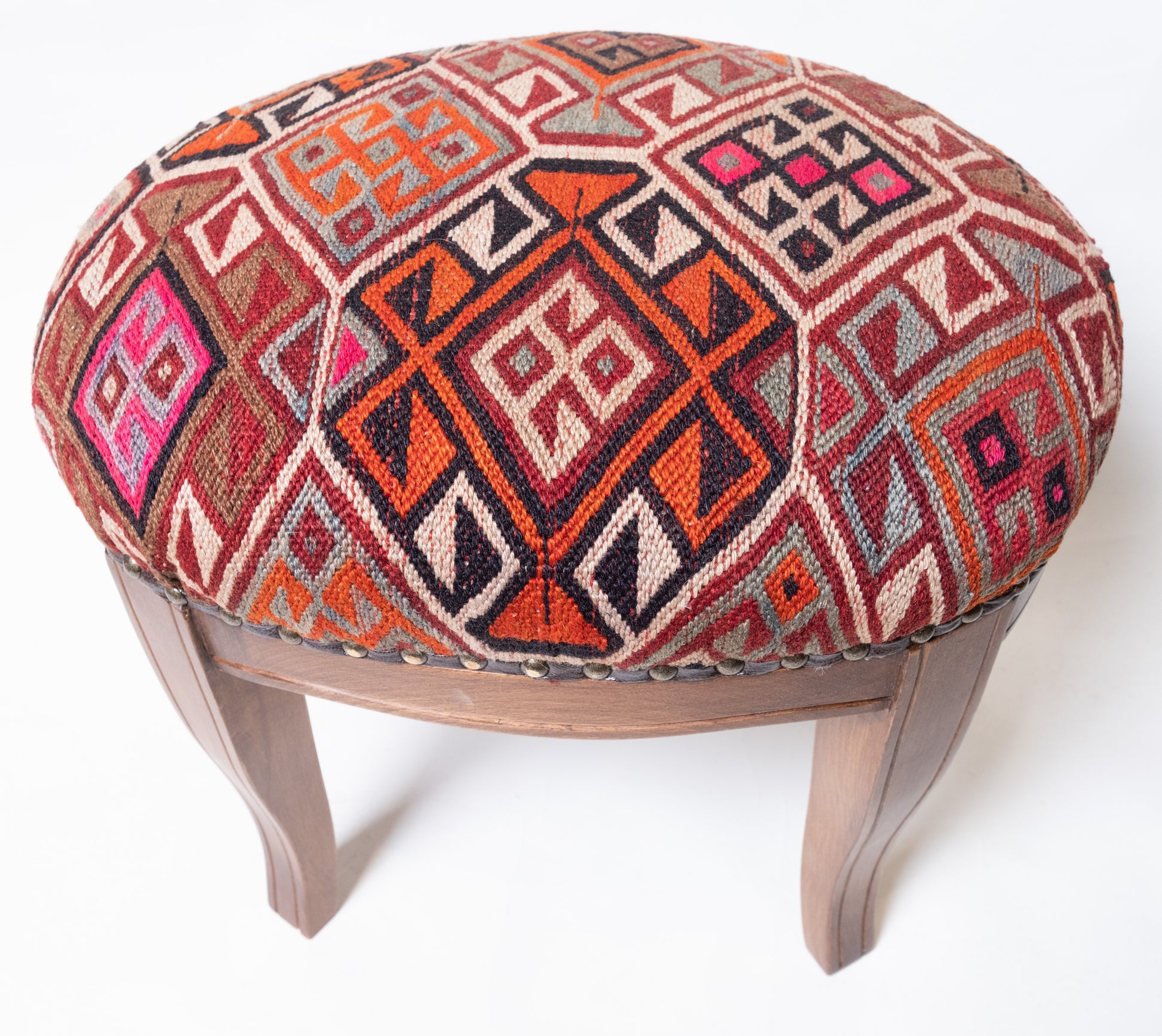 Kilim Ottoman Chair – P50055