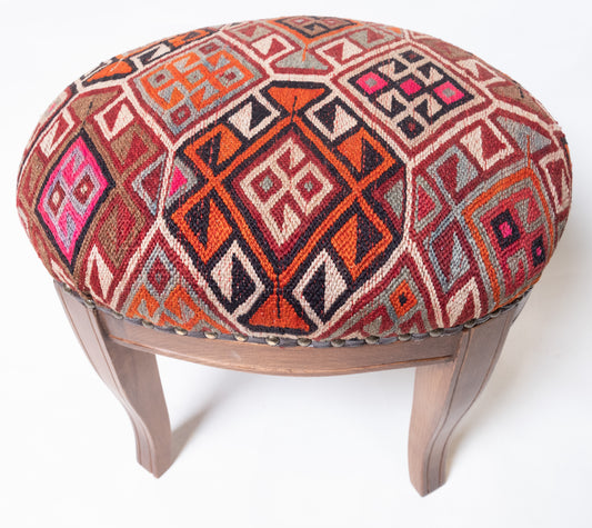 Kilim Ottoman Chair – P50055
