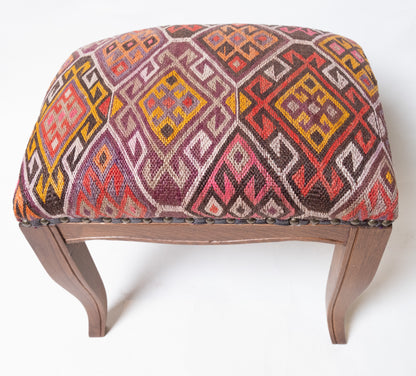 Kilim Ottoman Chair – P50060