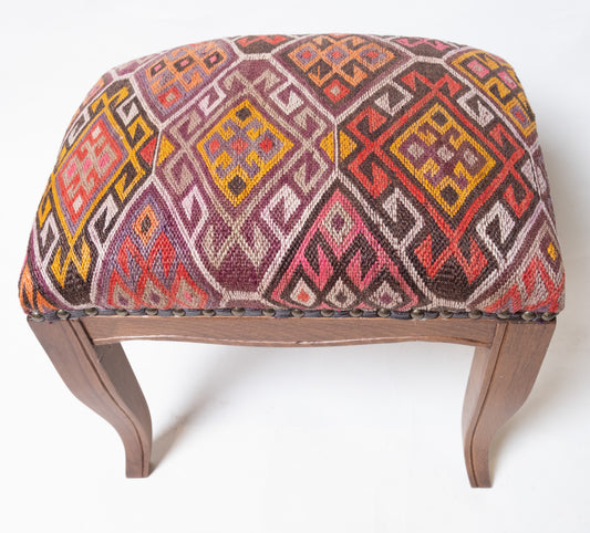 Kilim Ottoman Chair – P50060