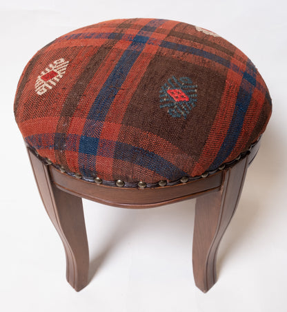 Kilim Ottoman Chair – P50075