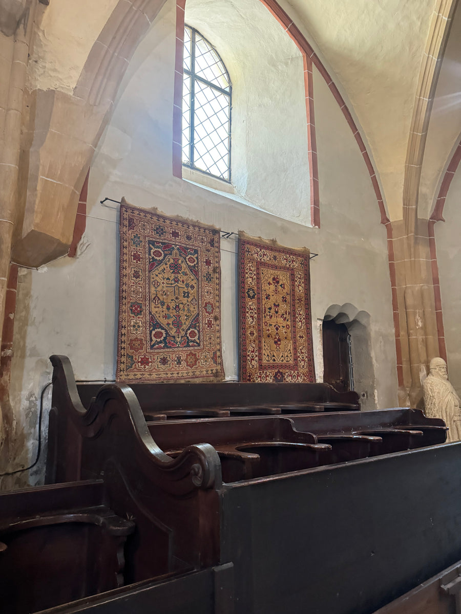 Ararat Rugs research visit to the Black Church and Transylvanian rug collections, photograph 1