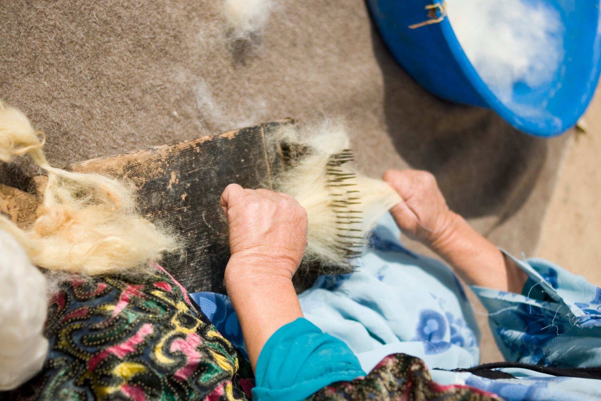 Wool carding
