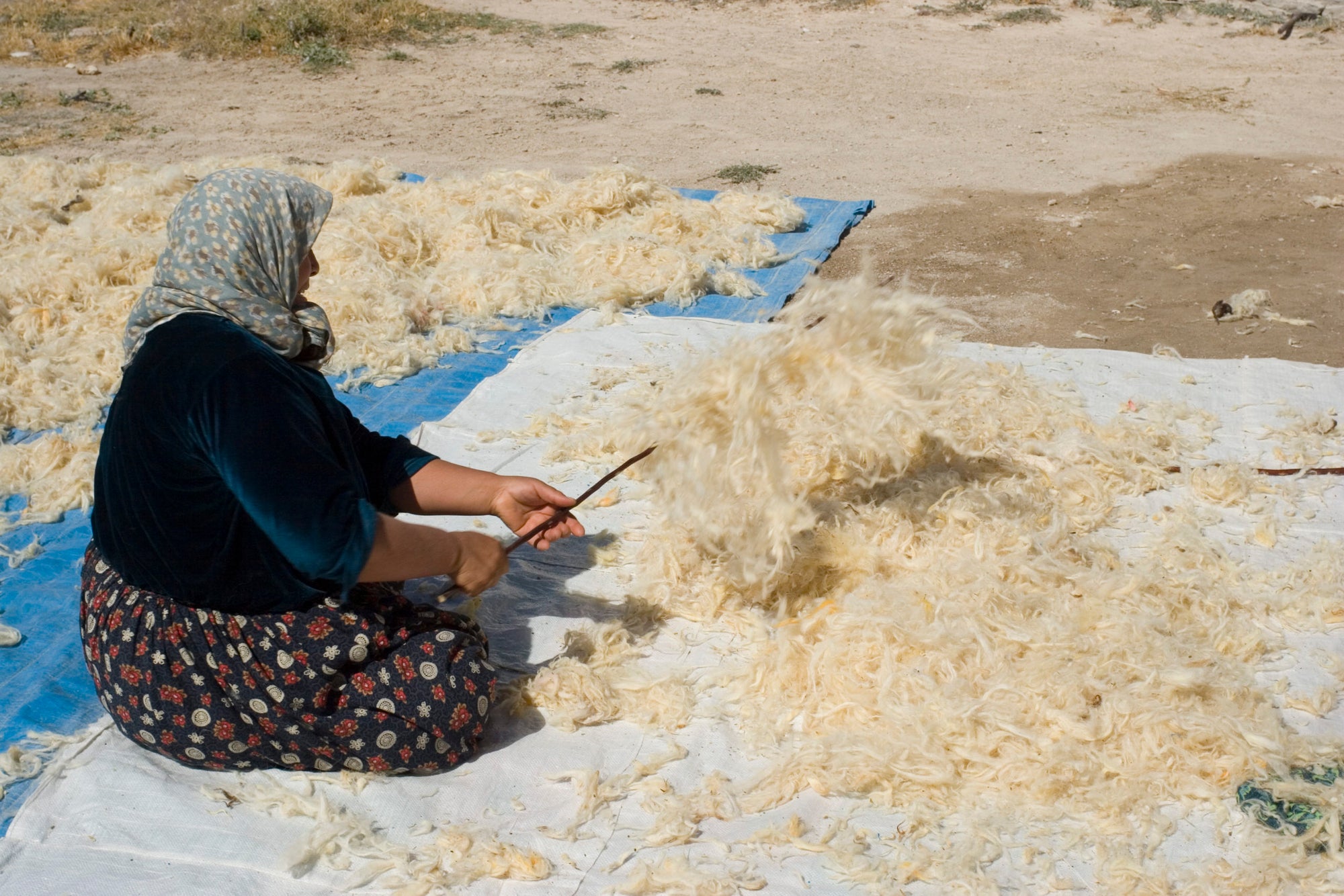 Wool washing process