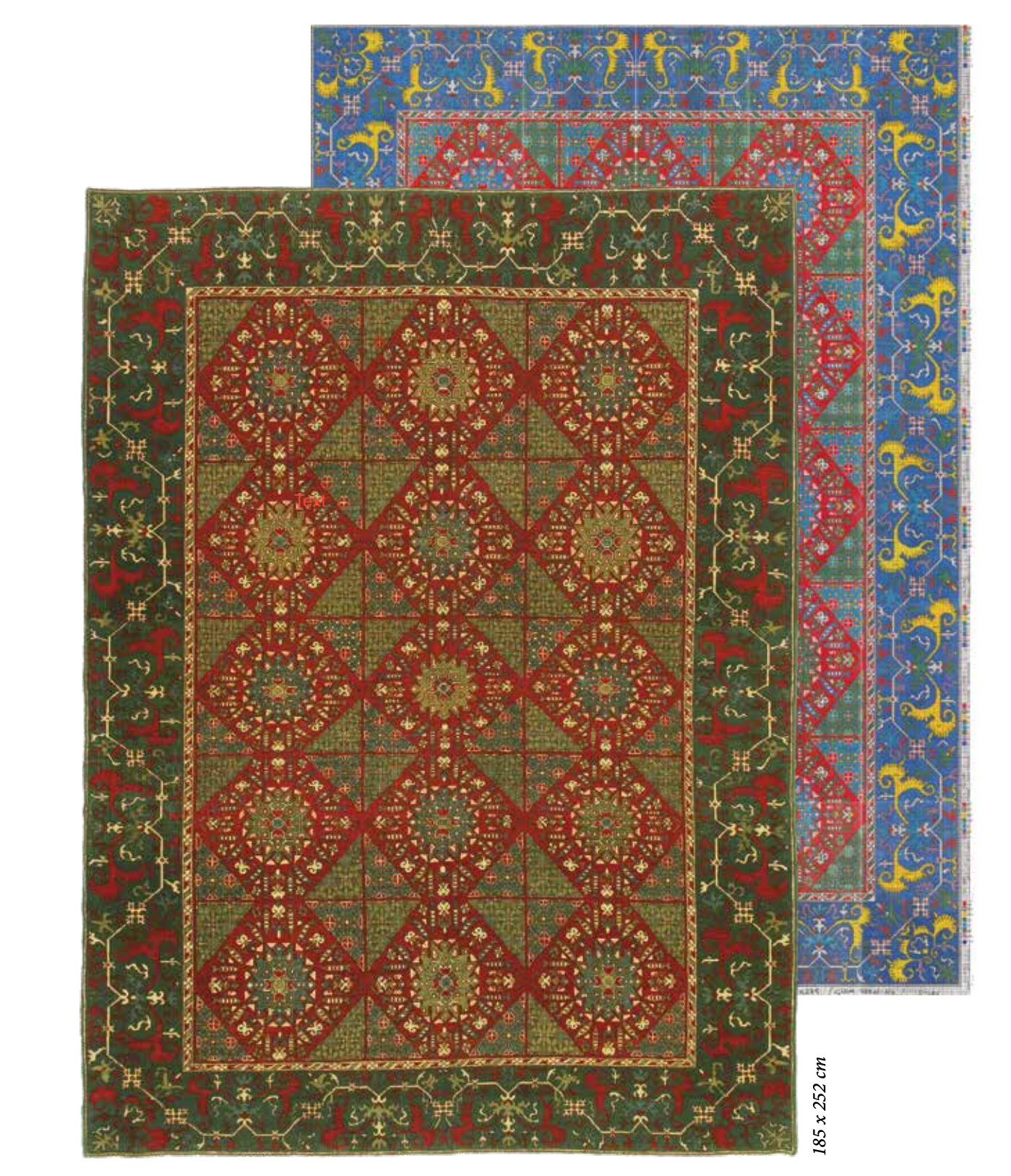 Chessboard rug design drawing