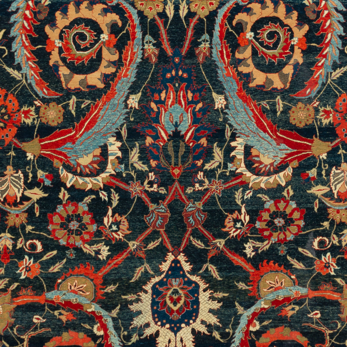 Kerman oriental rug pattern