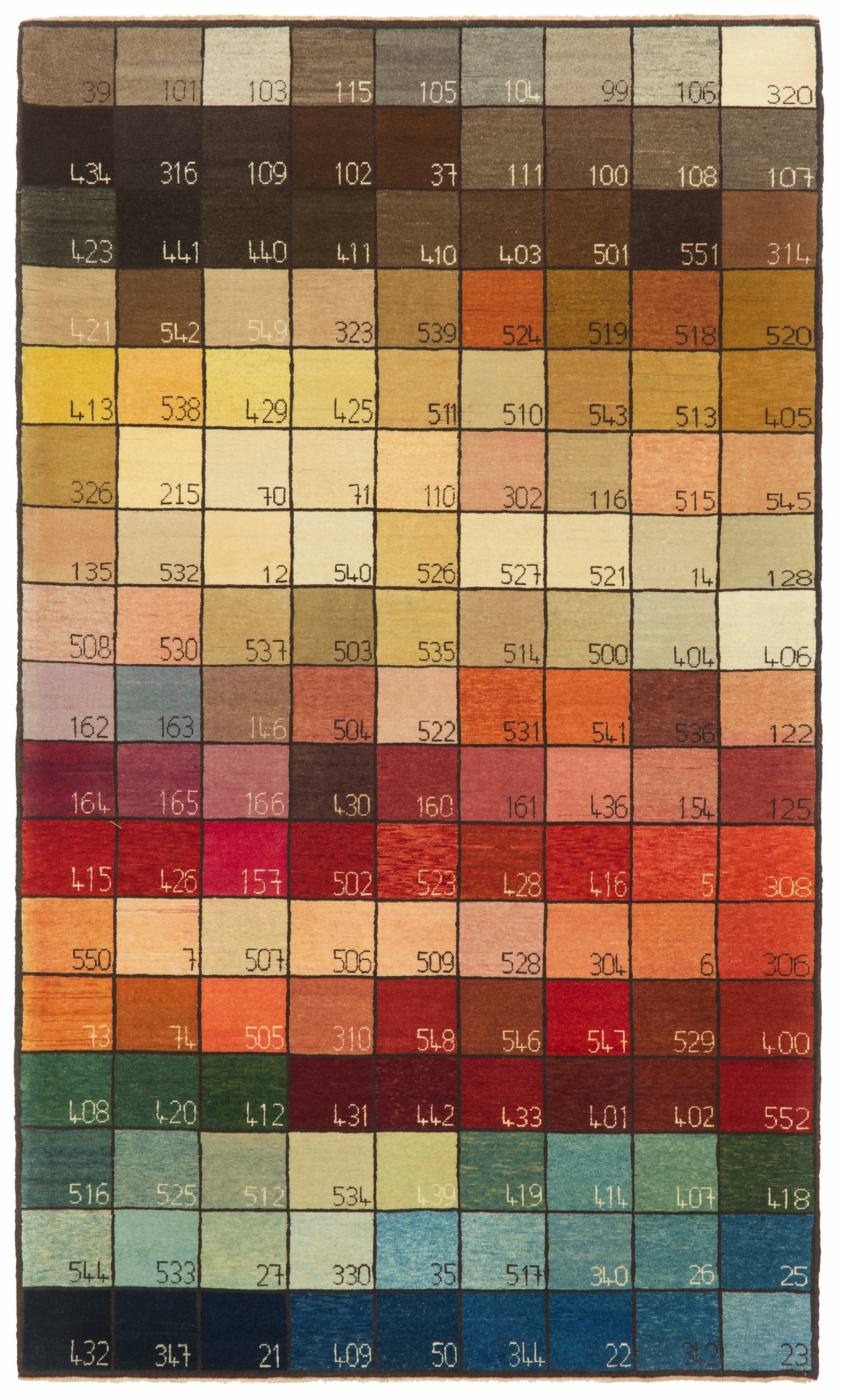 Color Chart Rug – Ararat Rugs