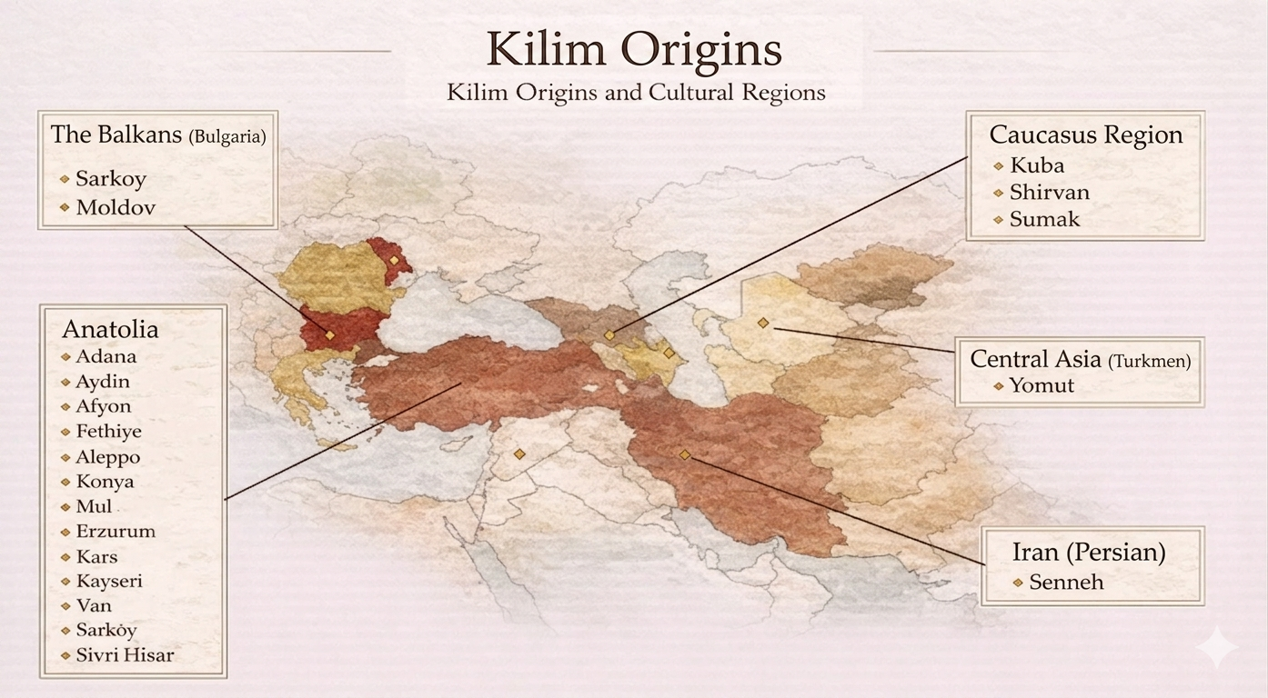 Kilim Production Areas