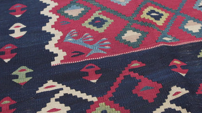 Antique Sarkoy Sharkoy Pirot Kilim