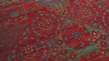 Oversized Mamluk Carpet with Six Celestial Medallions