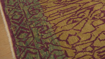 Mamluk Wagireh Rug with Geometric Design