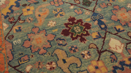 Palmettes and Flowers Lattice Rug