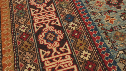 Chichi Kuba Rug with Kufic Border