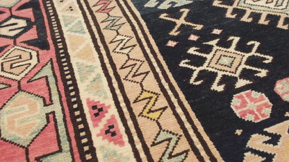 Kazak Rug with Hooked Medallions