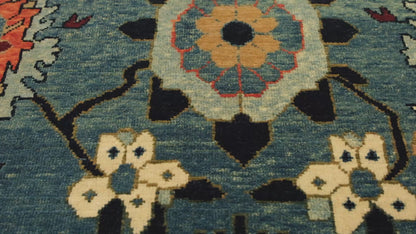Palmettes and Flowers Lattice Rug