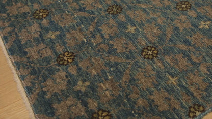 Mamluk Wagireh Rug with Flower Lattice Design