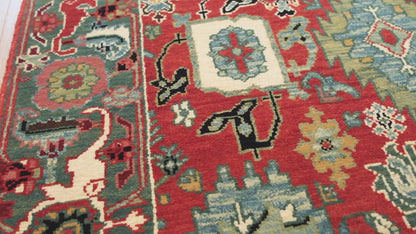 Palmettes and Flowers Lattice Rug