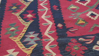 Antique Sarkoy Sharkoy Pirot Kilim