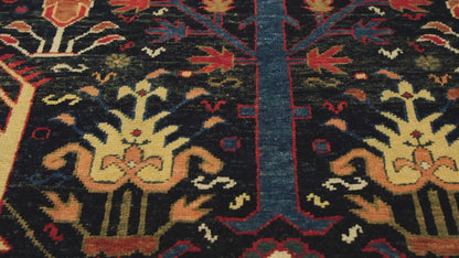 Bid Majnum on Blue Field Rug