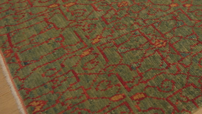Mamluk Wagireh Rug with Jerrehian Border Design
