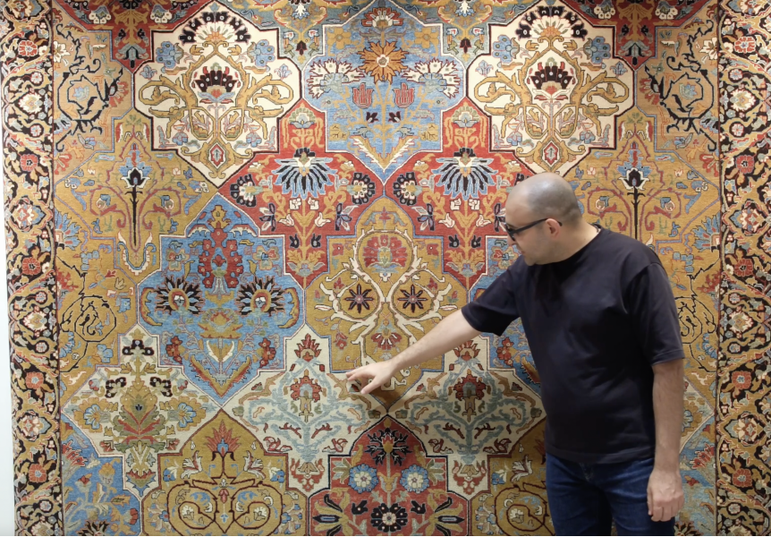 Video: Ararat Rugs Collection - Kerman Multi-Medallion Carpet, 17th Century Revival Rug