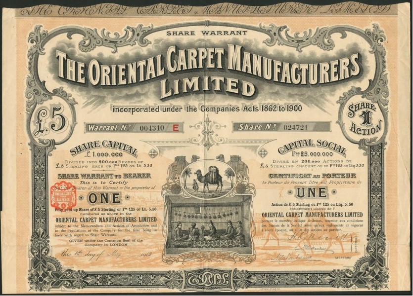 Arthur Cecil Edwards & Oriental Carpet Manufacturers