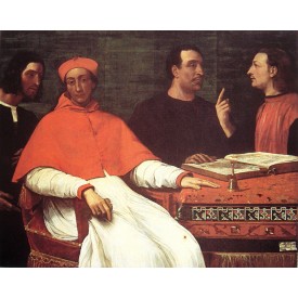 Sebastiano del Piombo's Cardinal Bandinello Sauli, with a Lotto carpet design, 1516