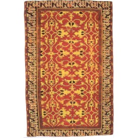 Western Anatolia knotted wool ‘Lotto carpet’, 16th century, Saint Louis Art Museum