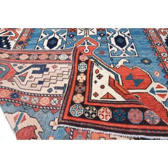 Shirvan Rug with Hexagon Columns