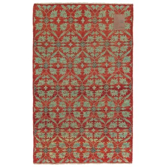 Mamluk Wagireh Rug with Flower Lattice Design