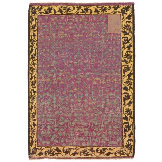 Mamluk Wagireh Rug with Leaf Lattice Design